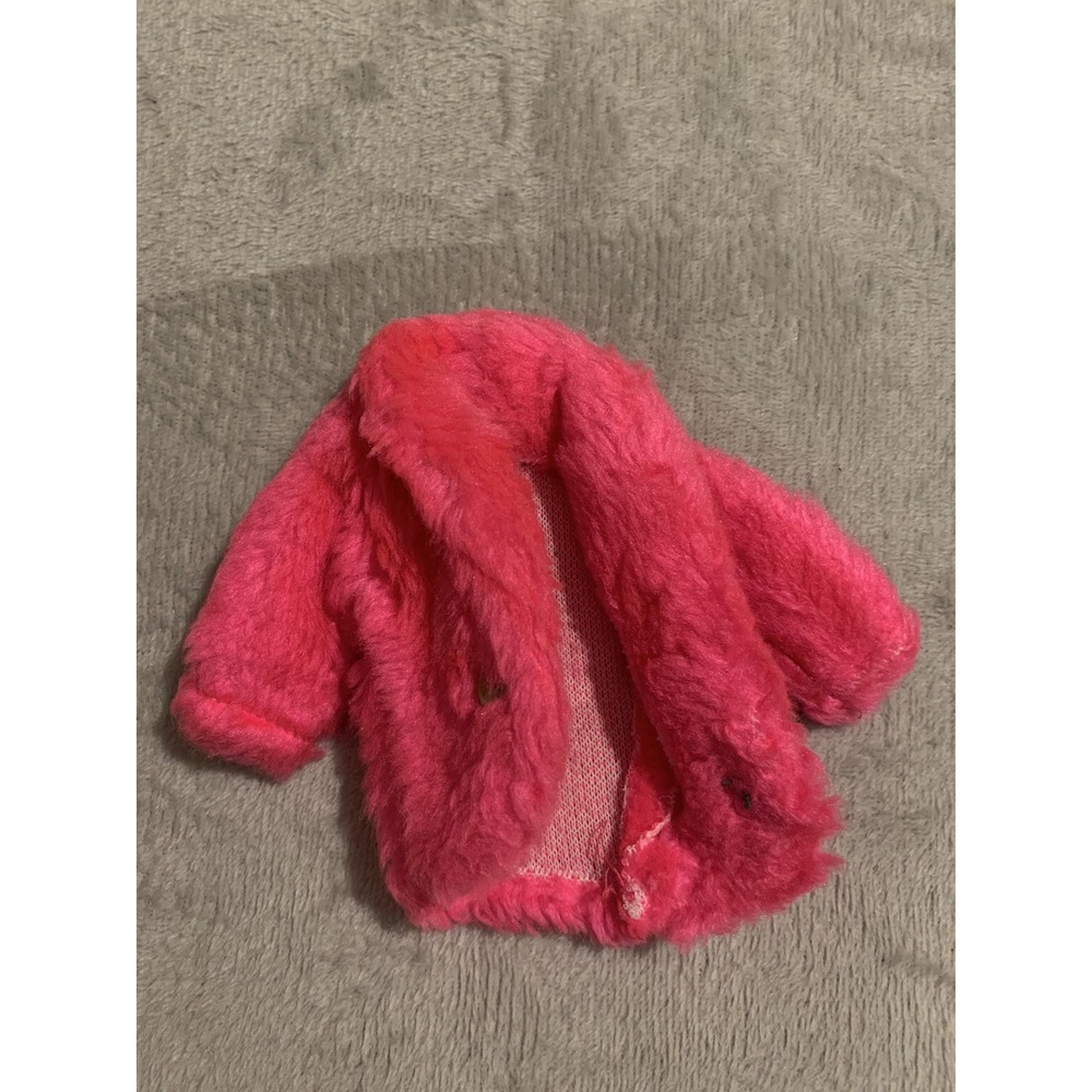 Barbie Doll Hot Pink Faux Fur Furry Soft Jacket‎ Handmade